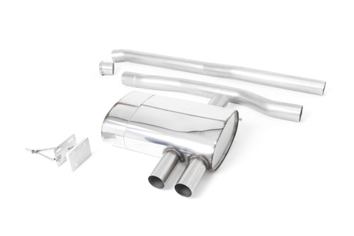 Mini Cooper S/JCW F56 - Non-Resonated (Louder) Cat-Back Exhaust System with GPF Bypass with Cerakote Black GT-90 Trims