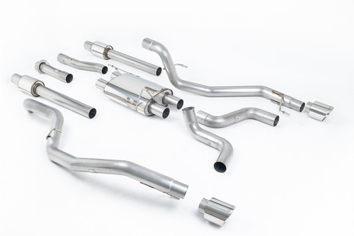 Ford F150 Raptor V6 Supercab (Gen 2) - Cat-Back Exhaust System with GT-115 Polished Trims