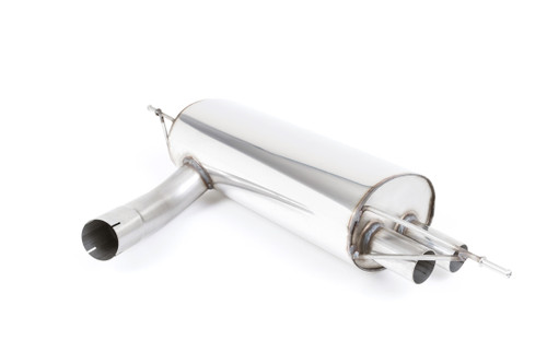 Valved Rear Silencer with GT-80 Polished Trims