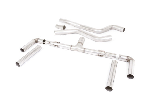Ford Focus MK4 ST Estate/Wagon - Race (Louder) GPF Back Exhaust System with Burnt Titanium GT-115 Trims