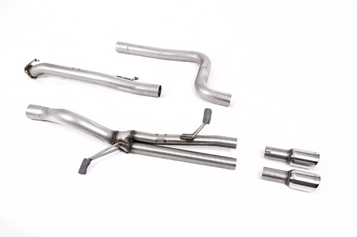 Ford Fiesta MK7 ST 1.6 - Straight Through (Loudest) Cat-Back Exhaust System with GT-80 Polished Trims