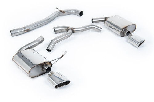 Seat Leon Cupra MK4 ST 310 & ST Cupra 300 - Non Resonated (Louder) Cat-Back Exhaust System with Polished Oval Tips
