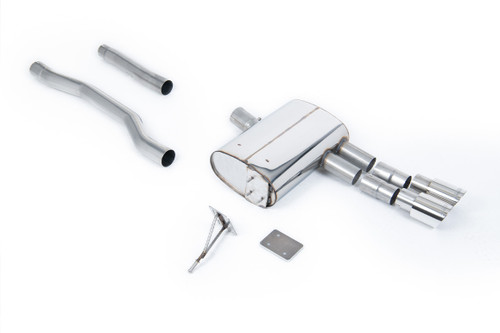 Mini Cooper S F55 (LCI Only) - GPF/OPF Back Exhaust System with Polished GT-90 Trims