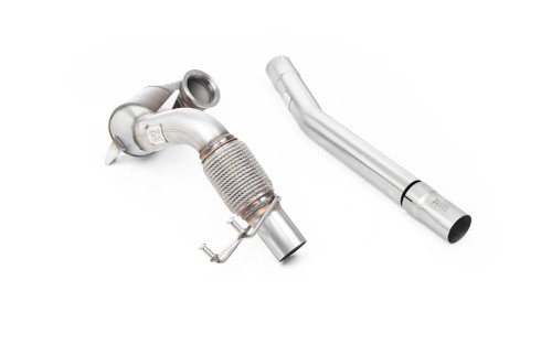 VW Polo GTI 2.0 TSI (AW - 5 Door/Non GPF Models) - Non-Resonated Downpipe and Race Cat for Milltek Cat Back