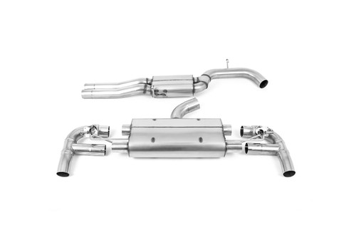 Audi RS3 8V Facelift - 80MM Resonated (Quieter) Cat-Back Exhaust System with Titanium Trims