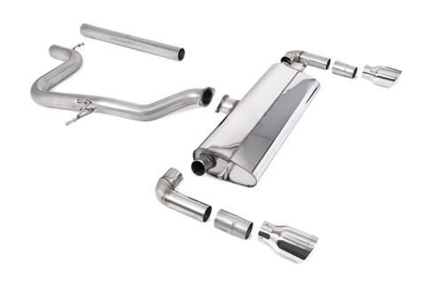 Seat Leon Cupra R 310ps - Non-Resonated (Louder) Cat-Back Exhaust System with GT-100 Polished Trims