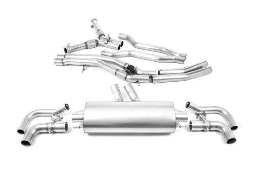 Audi RSQ8 - Non-Resonated (Louder) OPF Back Exhaust - Uses OE Trims