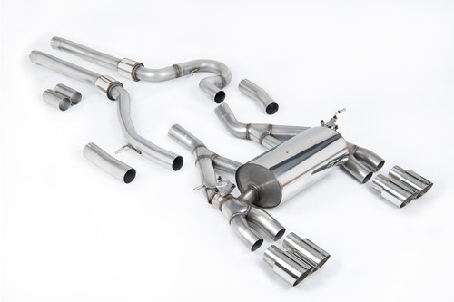BMW F80 M3/F82 M4 - Equal Length (Loudest) Cat-Back Exhaust System with Polished Trims
