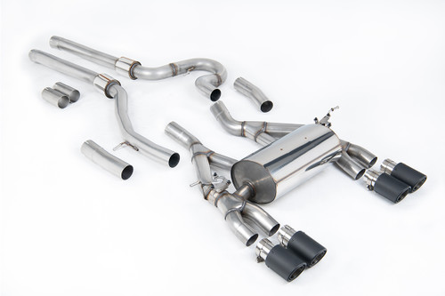 BMW F80 M3/F82 M4 - Equal Length (Loudest) Cat-Back Exhaust System with Carbon Fibre Trims