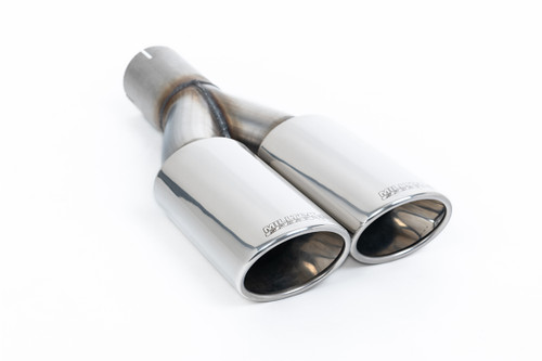 VW T6.1 SWB 2.0TDI - Non-Resonated (Louder) Particulate Filter Back with Twin Polished Ovals