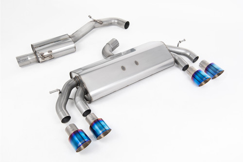 VW Golf R MK7.5 2.0 TSI 310ps (Non GPF Models & 76mm systems) - Non-Valved & Resonated (Quieter) Cat-Back Race Exhaust System