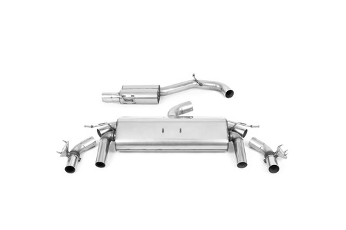 VW T-Roc R 2.0TSI - GPF Back Exhaust System with Cerakote Black GT-100 Tips