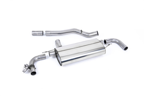 OPF Back Exhaust System with Brushed Titanium Tips