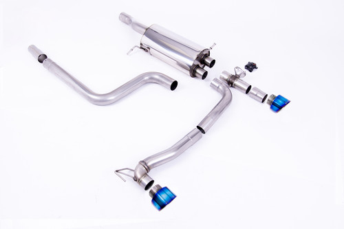 Ford Fiesta MK8/8.5 ST 1.5 - GPF Back Maxton Designs Dual Outlet System with Burnt Titanium GT-100 Trims