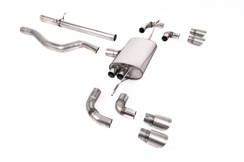 Land Rover Defender 110 3.0 I6 P400 - OPF/GPF Back System Non Resonated (Louder) with GT-90 Titanium Trims