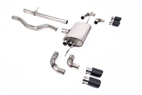 Land Rover Defender 110 3.0 I6 P400 - OPF/GPF Back System Non Resonated (Louder) with Jet-90 Carbon Trims