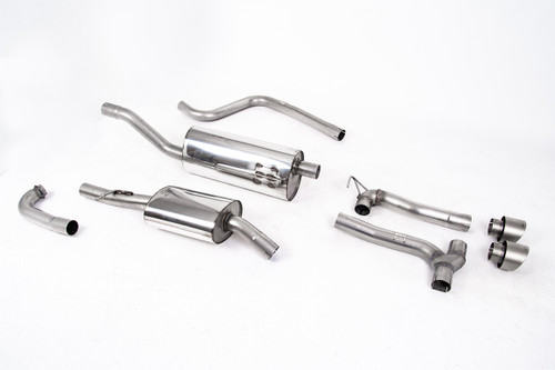 Ford Fiesta MK8 1.0T ST Line (Non GPF Models) Dual Outlets - Resonated (Quieter) Dual Outlet Exhaust System Brushed Titanium
