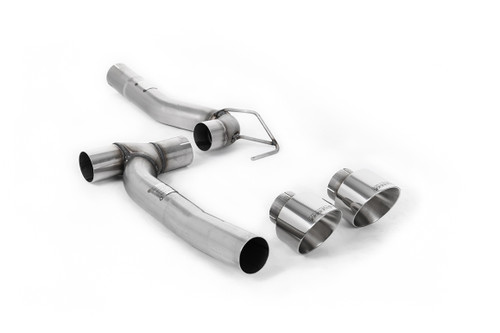 Ford Fiesta MK8 1.0T ST Line (Dual Outlets) - Upgrade Kit for Existing Milltek Cat Back Systems with Polished GT-100 Trims