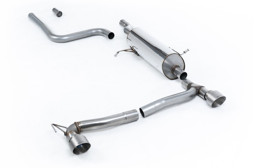 Ford Fiesta MK8 1.0T ST Line (Dual Outlets) - GPF/OPF Back Resonated with Brushed Titanium GT-100 Trims
