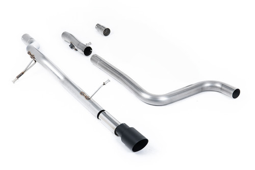 Ford Fiesta MK8 1.0T ST Line (GPF Models) - Non-Resonated (Louder) GPF/OPF Back with Cerakote Black GT-90 Trim