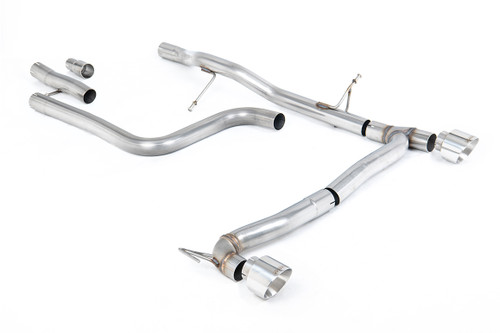 Ford Fiesta MK8 1.0T ST Line (GPF Models) Dual Outlets - Non-Resonated (Louder) GPF/OPF Back with Polished GT-100 Trims