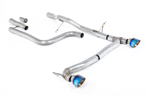 Ford Fiesta MK8 1.0T ST Line (GPF Models) Dual Outlets - Non-Resonated (Louder) GPF/OPF Back with Burnt/Blue Titanium GT-100