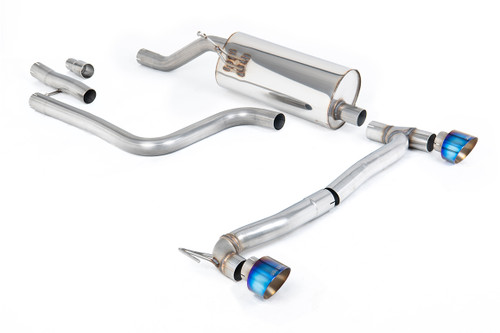 Ford Fiesta MK8 1.0T ST Line (GPF Models) Dual Outlets - Resonated (Quieter) GPF/OPF Back with Burnt/Blue Titanium GT-100