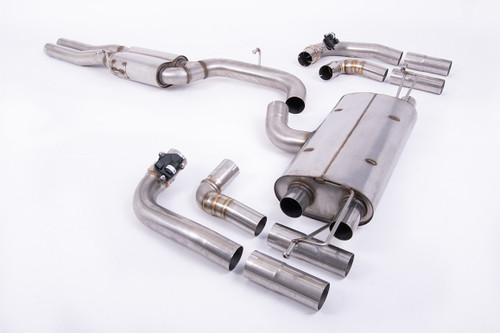 80mm Resonated (Quieter) OPF/GPF Back System For Audi RS3 8Y Saloon/Sedan