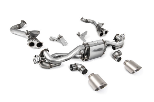 Porsche 718 GTS 4.0 Boxter/Cayman (GPF Models) - GPF/OPF Bypass With Brushed Titanium GT-115 Trims