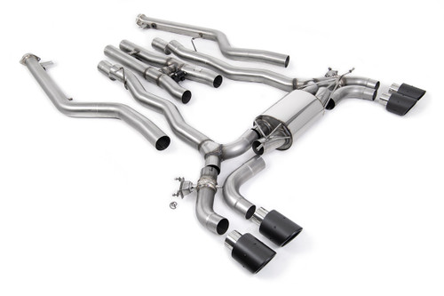 BMW M5 F90 LCI (GPF Equipped) - Cat Back Exhaust System with with Carbon JET-100 Trims