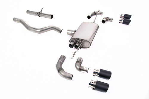 Land Rover Defender 90 2.0L I4 P300/P400e - OPF/GPF Back System Non Resonated (Louder) with JET-90 Carbon Trims