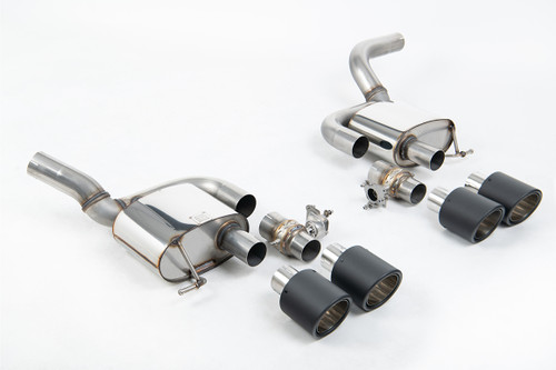 Porsche Macan 2.9 V6 GTS & Turbo (Facelift Models) - Rear Silencer(s) - Valved Rear Silencers with Carbon JET-115 Trims
