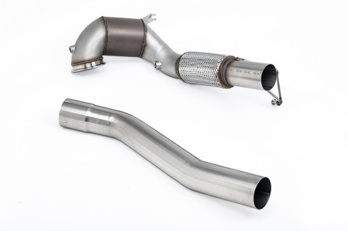VW Golf GTI Mk8 - Large-bore Downpipe and Hi-Flow Sports Cat (For Milltek Cat-Back)