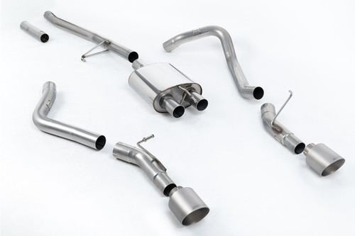 Jeep Gladiator 3.6 V6 - Side Exit Cat Back with GT-115 Brushed Titanium Tips