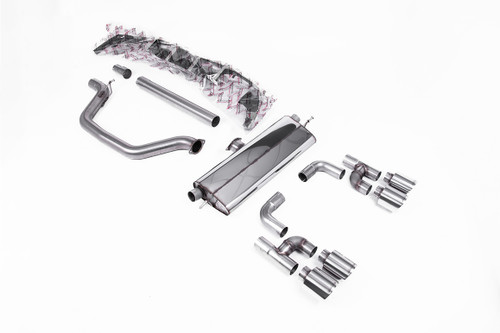 VW Golf GTI Mk8 - Particulate Filter-Back - Golf R Style - Road+ with Polished Tips