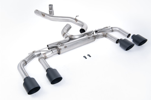 VW Golf R MK8/MK8.5 - 80mm Systems Non Valved with Cerakote Tips (Race System - Loudest)