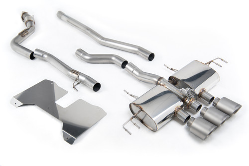 Honda Civic FL5 Type R - Non Resonated (Loudest) Valved Catback with Brushed Titanium Trims