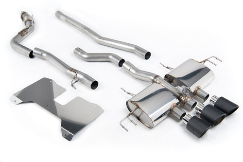 Honda Civic FL5 Type R - Non Resonated (Loudest) Valved Catback with OE Style 2 x 4" and 1 x 4.5" Carbon Fibre Trims