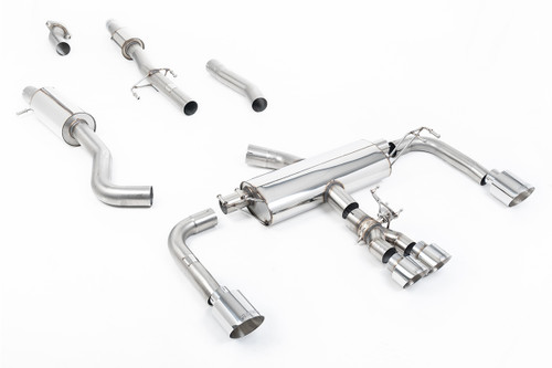 Toyota GR Corolla 1.6 Turbo - 3' Resonated Primary Cat Back with Polished GT Tips