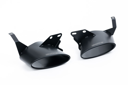 Audi RS6/RS7 C8 - Non-Resonated Signature Series Titanium Axle back with Cerakote Black Ovals