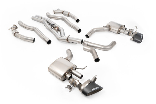 Audi RS6/RS7 C8 - Non-Resonated Signature Series Titanium Axle back with Carbon Fibre Ovals