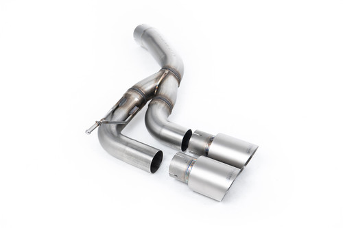 Land Rover Defender D200/250/300 90,110,130 (Diesel Models) - Rear Silencer With Twin GT-90 Brushed Titanium Trims