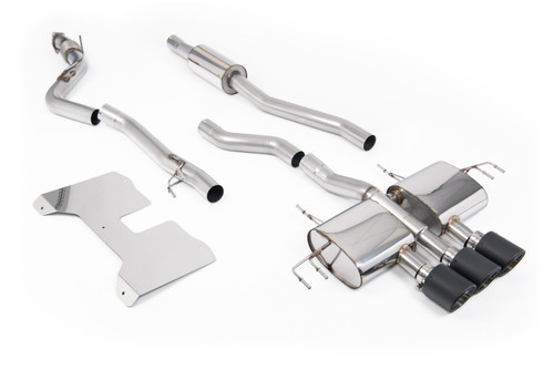 Honda Civic FL5 Type R - Part Resonated (Road+) Non-Valved Catback Systems with Carbon Fibre Trims