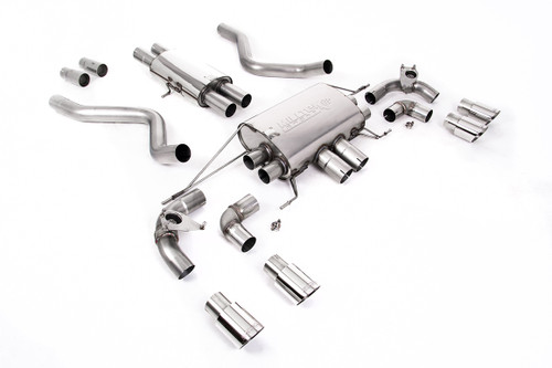 Land Rover Defender 90 5.0 V8 (NAS Non GPF Models) - Cat Back Valved System with Polished Trims - Resonated
