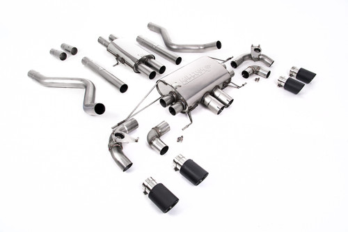 Land Rover Defender 110 5.0 V8 (NAS Non GPF Models) - Cat Back Valved System with Carbon Trims - Resonated