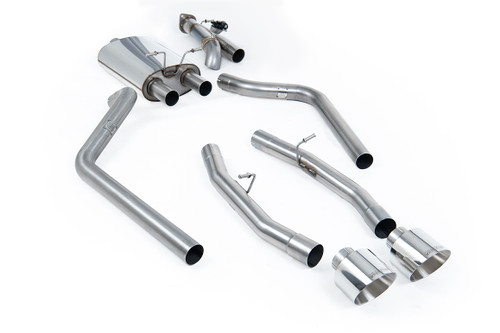 Dodge Ram 1500 5th Gen (Hemi V8) - Valved Cut Out Cat-Back (includes Remote Control) with 5.5' Polished Tips