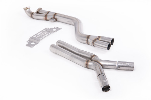 BMW G87 M2 - Secondary Catalyst Bypass - Non Resonated with X Pipe to OE Axle Back Only