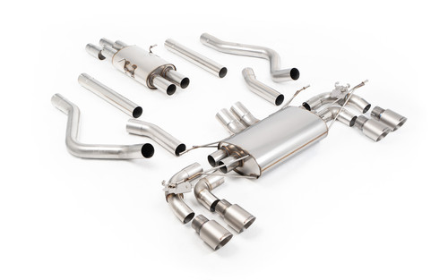 Land Rover Defender 130 5.0 V8 - Resonated Valved OPF/GPF Back System with Brushed Titanium Trims