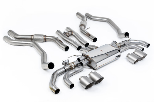 Range Rover Sport SV L461 V8 - OPF/GPF Back System with GT-115 Brushed Titanium Tips