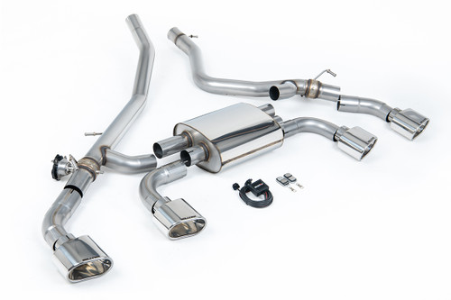 Range Rover Sport P440/460/510/550e L461(Hybrid) - Axle Back System (Valved) with Polished Ovals